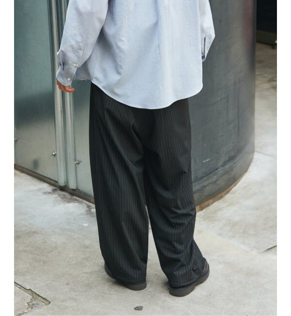 JOURNAL STANDARD「TR ストライプ オーバー パンツ」|スラックス|