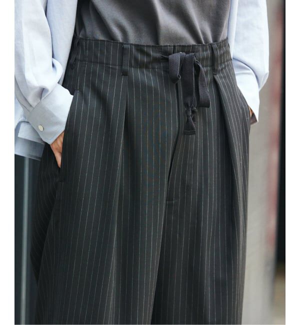 JOURNAL STANDARD「TR ストライプ オーバー パンツ」|スラックス|