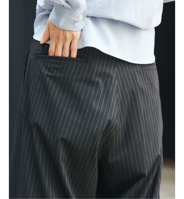 JOURNAL STANDARD「TR ストライプ オーバー パンツ」|スラックス|