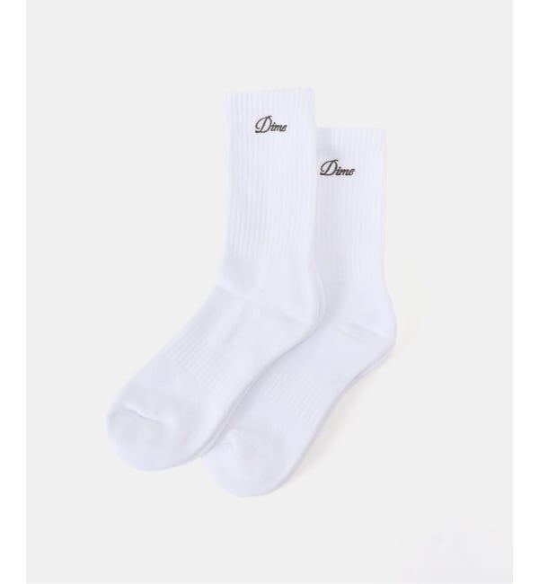 Oriens JOURNAL STANDARD「【Dime/ダイム】TWO PACK CREW SOCKS」|ソックス|ホワイト