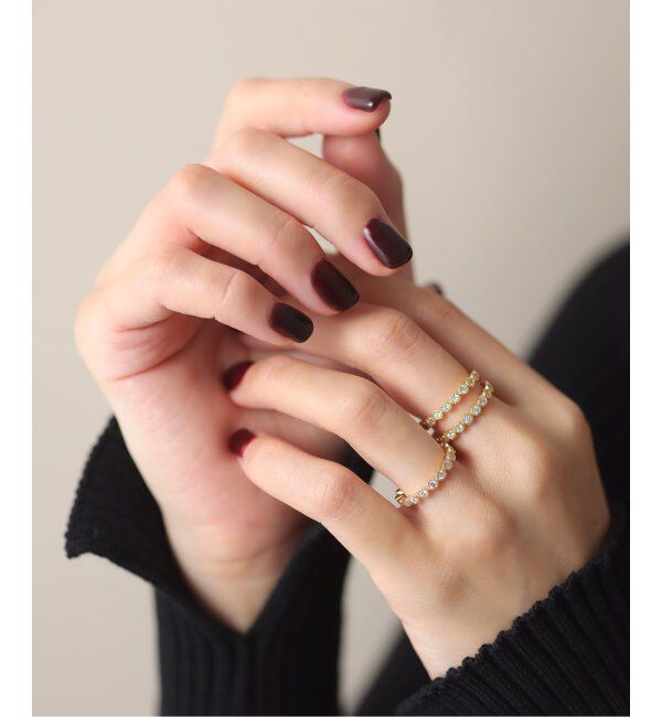 Lilas by Spick&Span「ミル打ちフルエタニティーダイヤリング*15 K18」|リング|