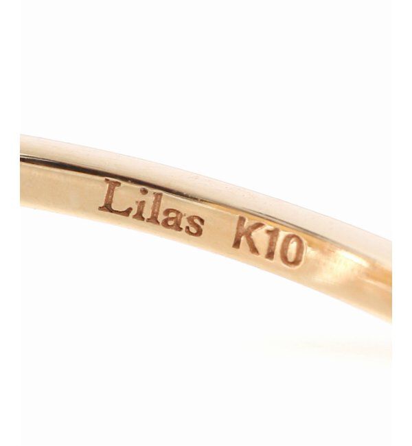Lilas by Spick&Span「2ラインダイヤスリットリング K10」|リング|