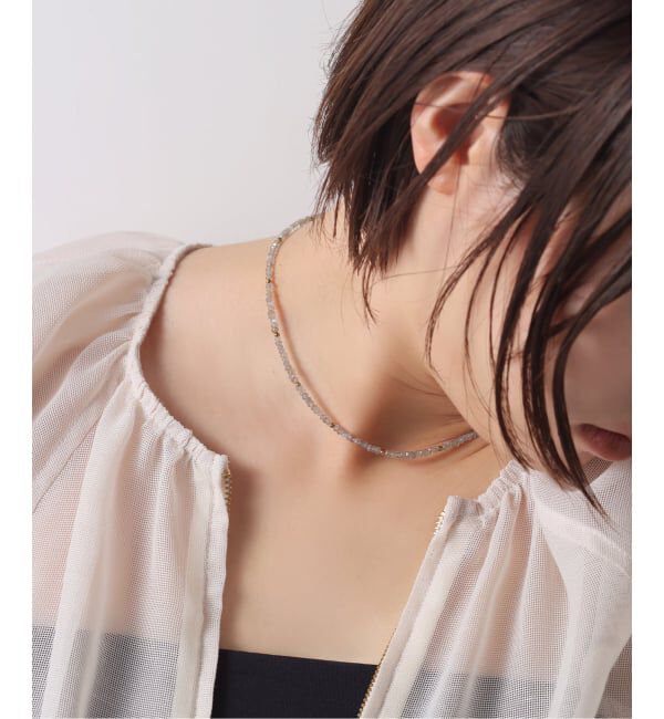 Spick and Span「【SAMH by LILAS】ラブラドライトネックレス SV」|ネックレス|シルバー