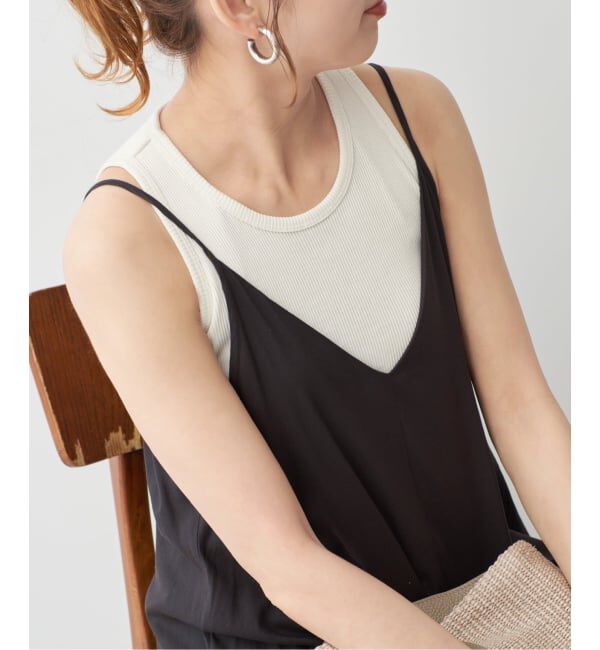 Spick and Span「カップ付きT/Cアメスリタンク」|タンクトップ|ホワイト A