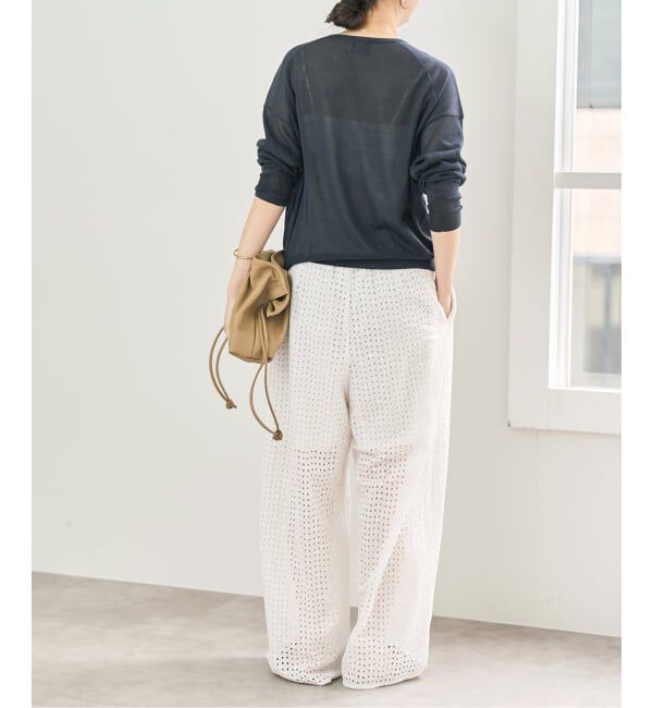 Spick and Span「《セットアップ可》カットワークエンブロイダリー2タックパンツ」|その他|