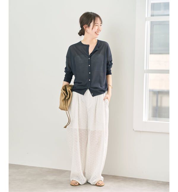Spick and Span「《セットアップ可》カットワークエンブロイダリー2タックパンツ」|その他|