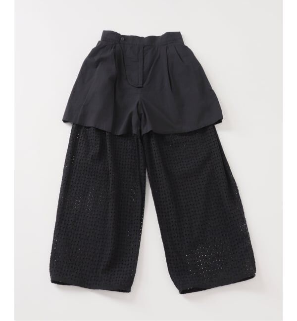Spick and Span「《セットアップ可》カットワークエンブロイダリー2タックパンツ」|その他|