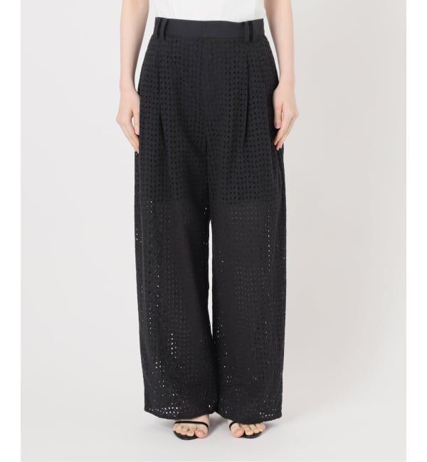 Spick and Span「《セットアップ可》カットワークエンブロイダリー2タックパンツ」|その他|