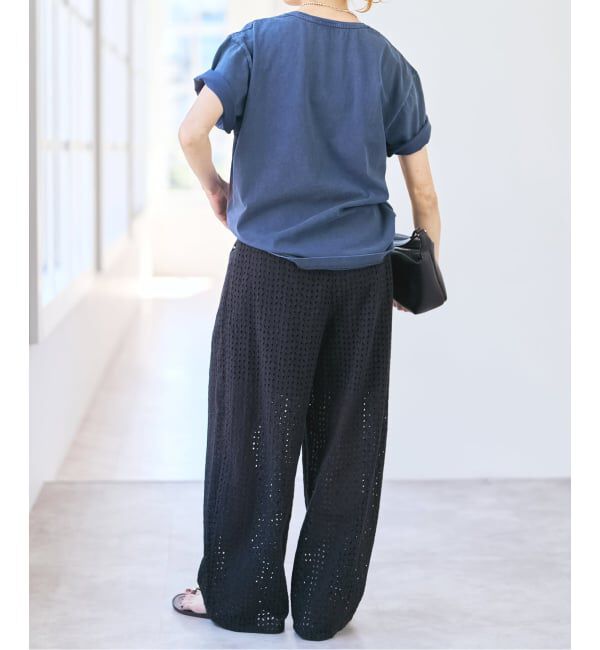 Spick and Span「《セットアップ可》カットワークエンブロイダリー2タックパンツ」|その他|
