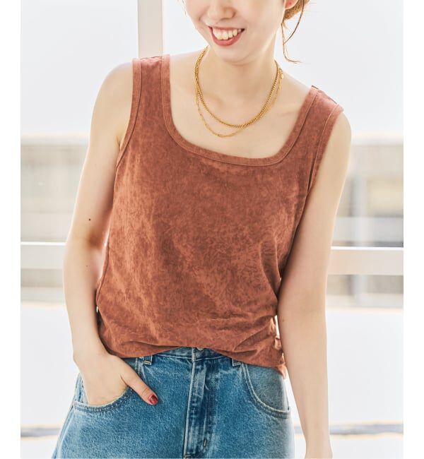 Spick and Span「TAベロアスクエアネックタンクトップ」|タンクトップ|