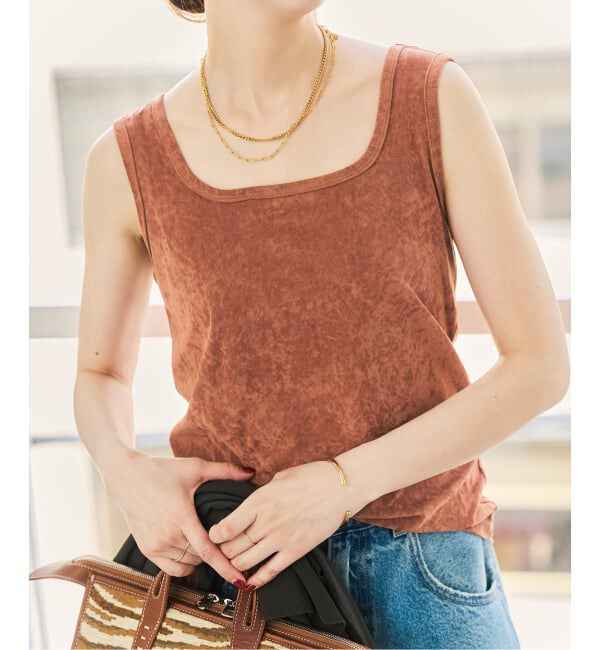 Spick and Span「TAベロアスクエアネックタンクトップ」|タンクトップ|
