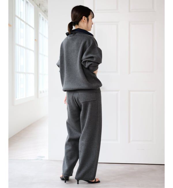 U by SPICK&SPAN「《予約》スウェットライクハーフジップニット」|ニット・セーター|