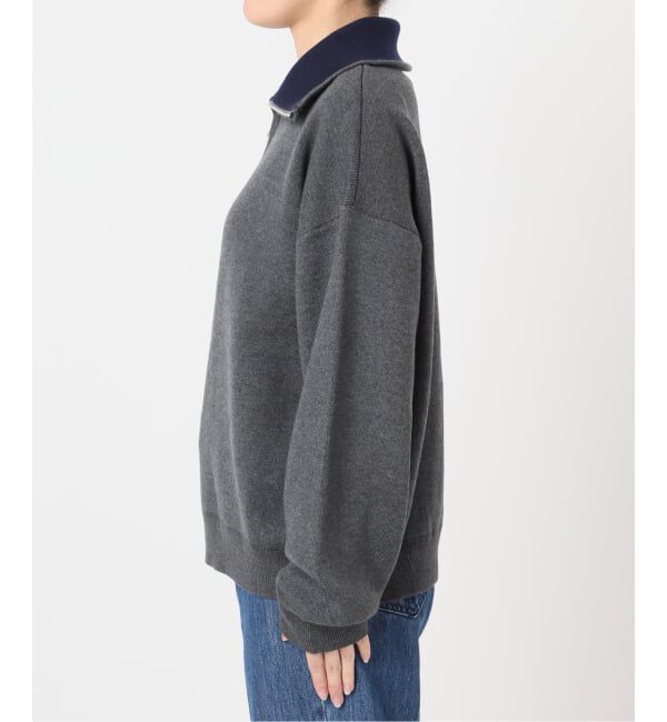 U by SPICK&SPAN「《予約》スウェットライクハーフジップニット」|ニット・セーター|