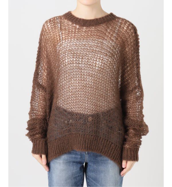 Glyph「《一部店舗+WEB限定》Mohair Sheer Sweater」|ニット・セーター|