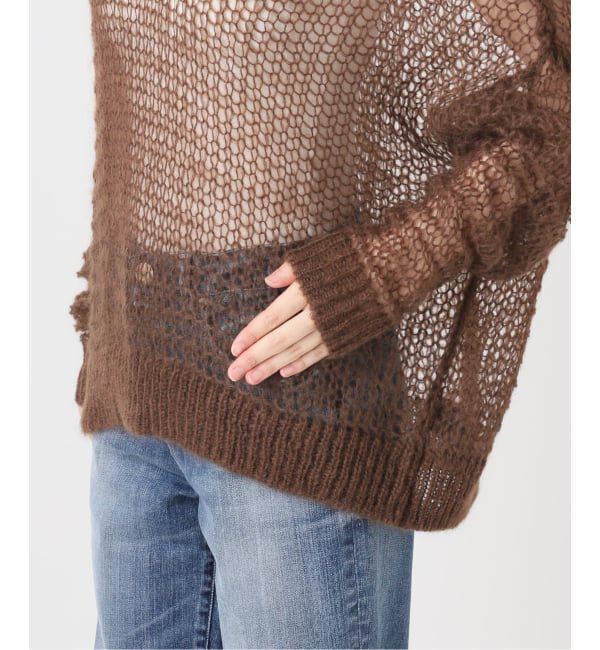Glyph「《一部店舗+WEB限定》Mohair Sheer Sweater」|ニット・セーター|