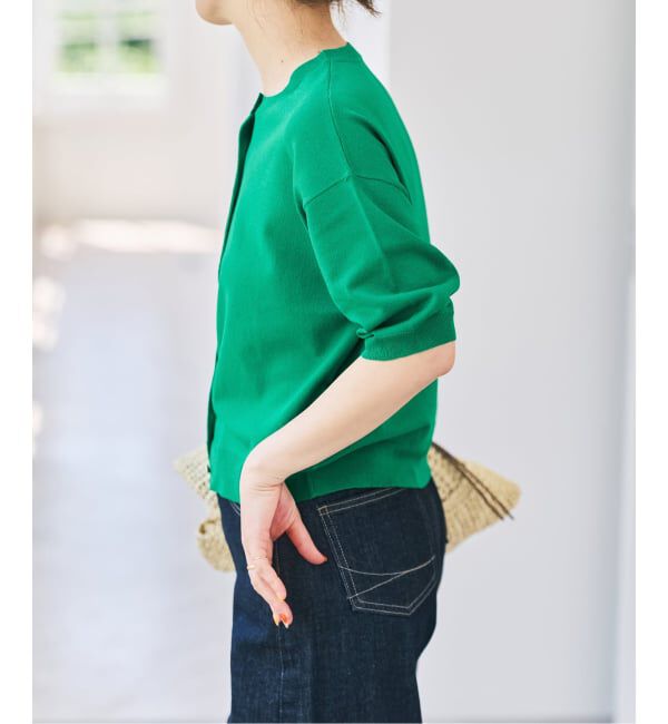 Spick and Span「《WEB限定 / 追加》ショートスリーブカーディガン」|カーディガン|