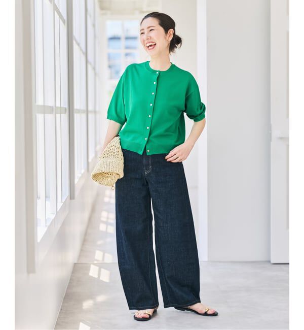 Spick and Span「《WEB限定 / 追加》ショートスリーブカーディガン」|カーディガン|