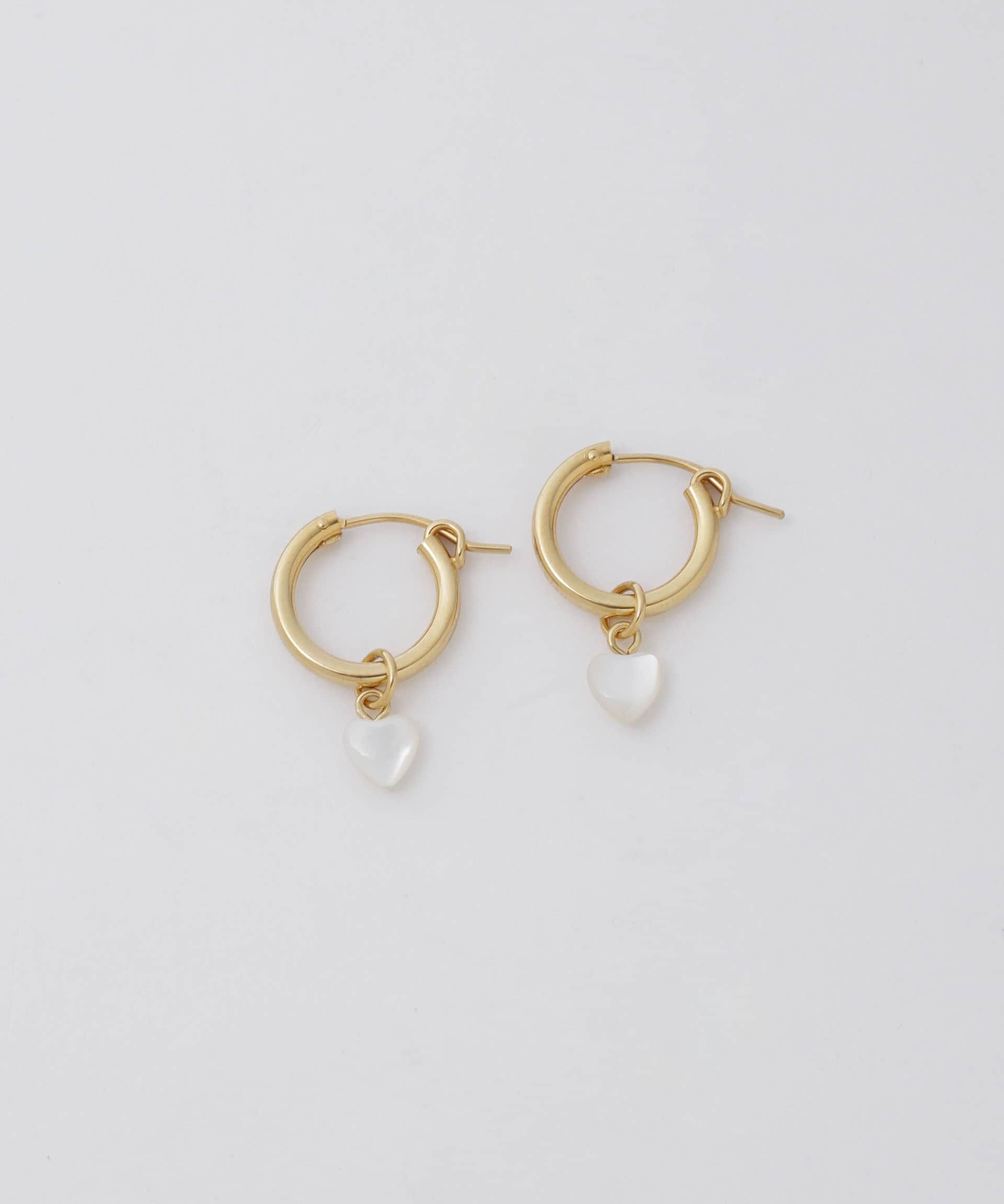 nano･universe「ハートストーンピアス」|ピアス|
