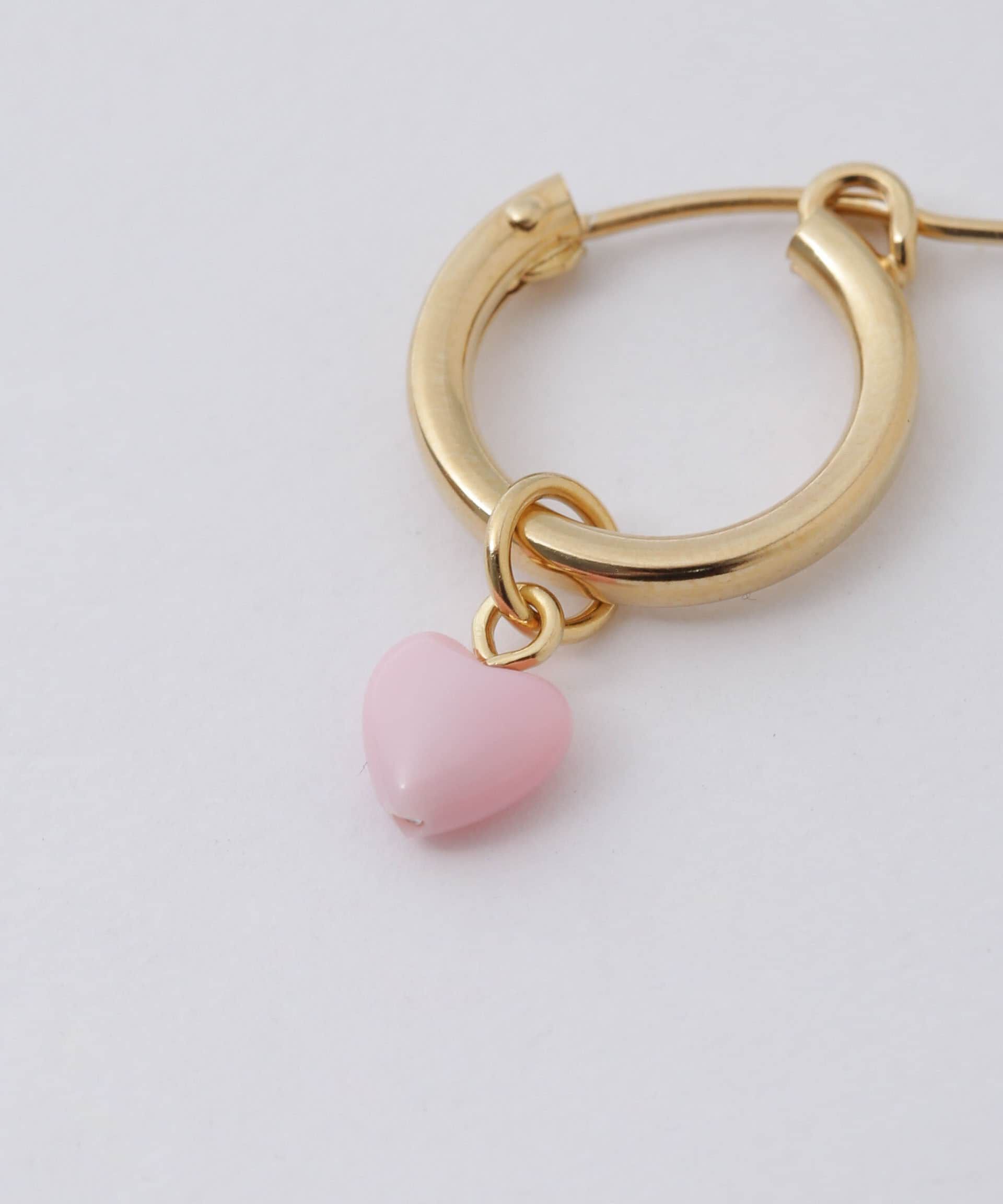 nano･universe「ハートストーンピアス」|ピアス|