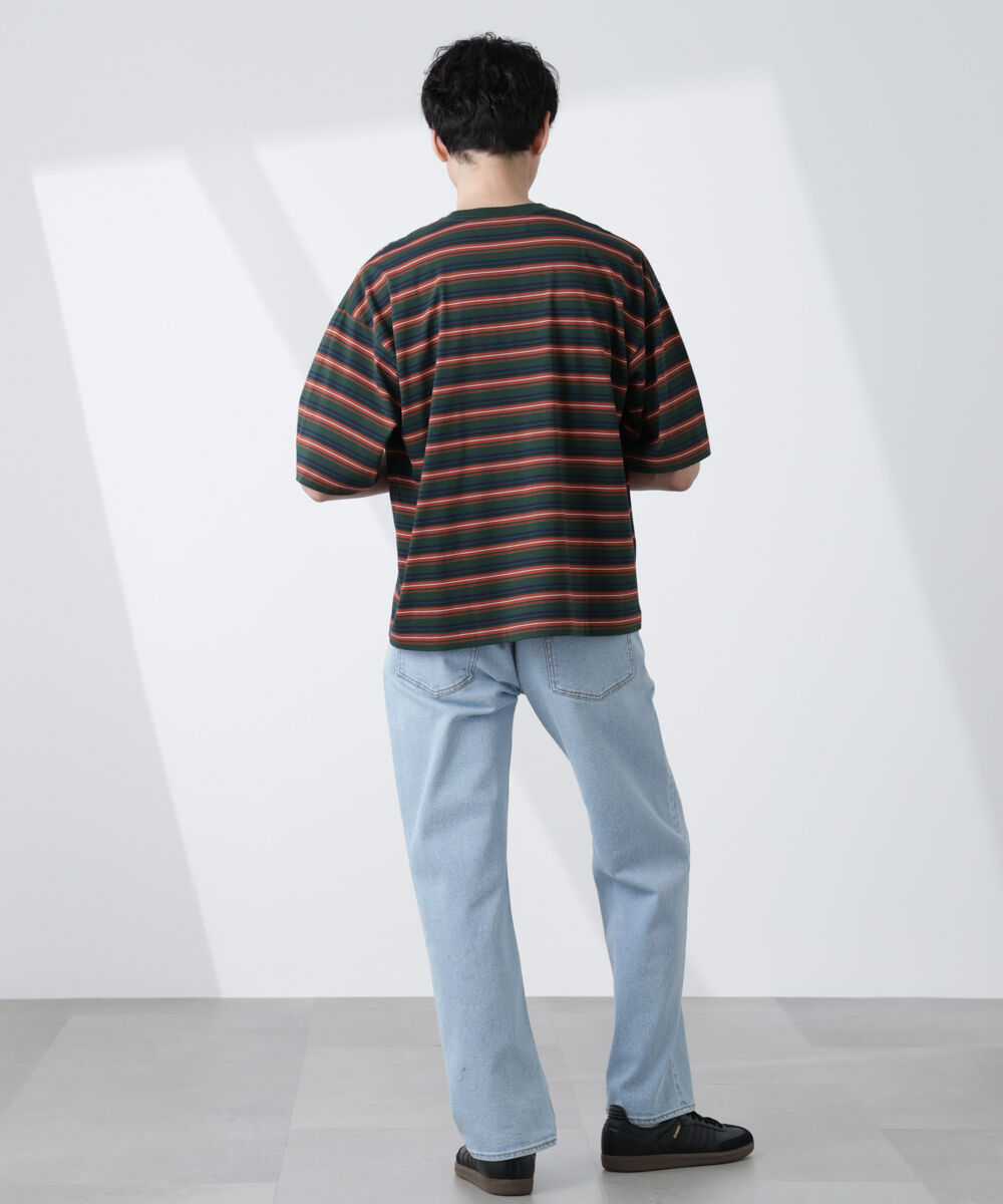 NANO universe「マイクロランダムボーダーTシャツ」|Tシャツ・カットソー|