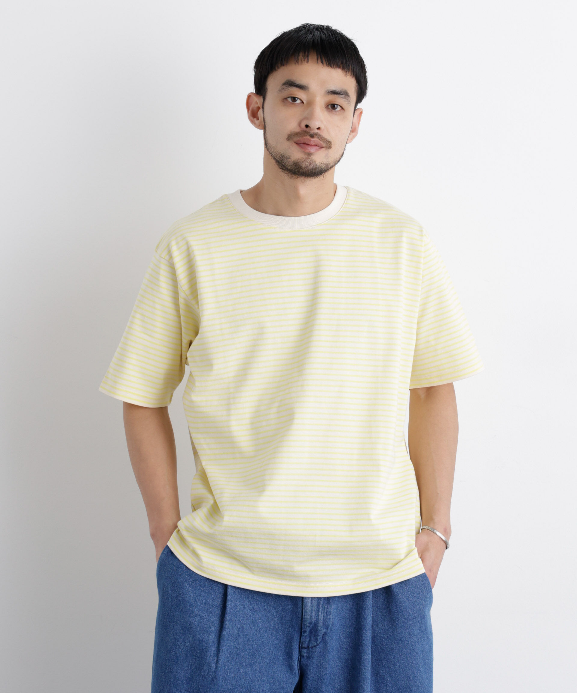 NANO universe「ボーダーTシャツ 半袖」|Tシャツ・カットソー|