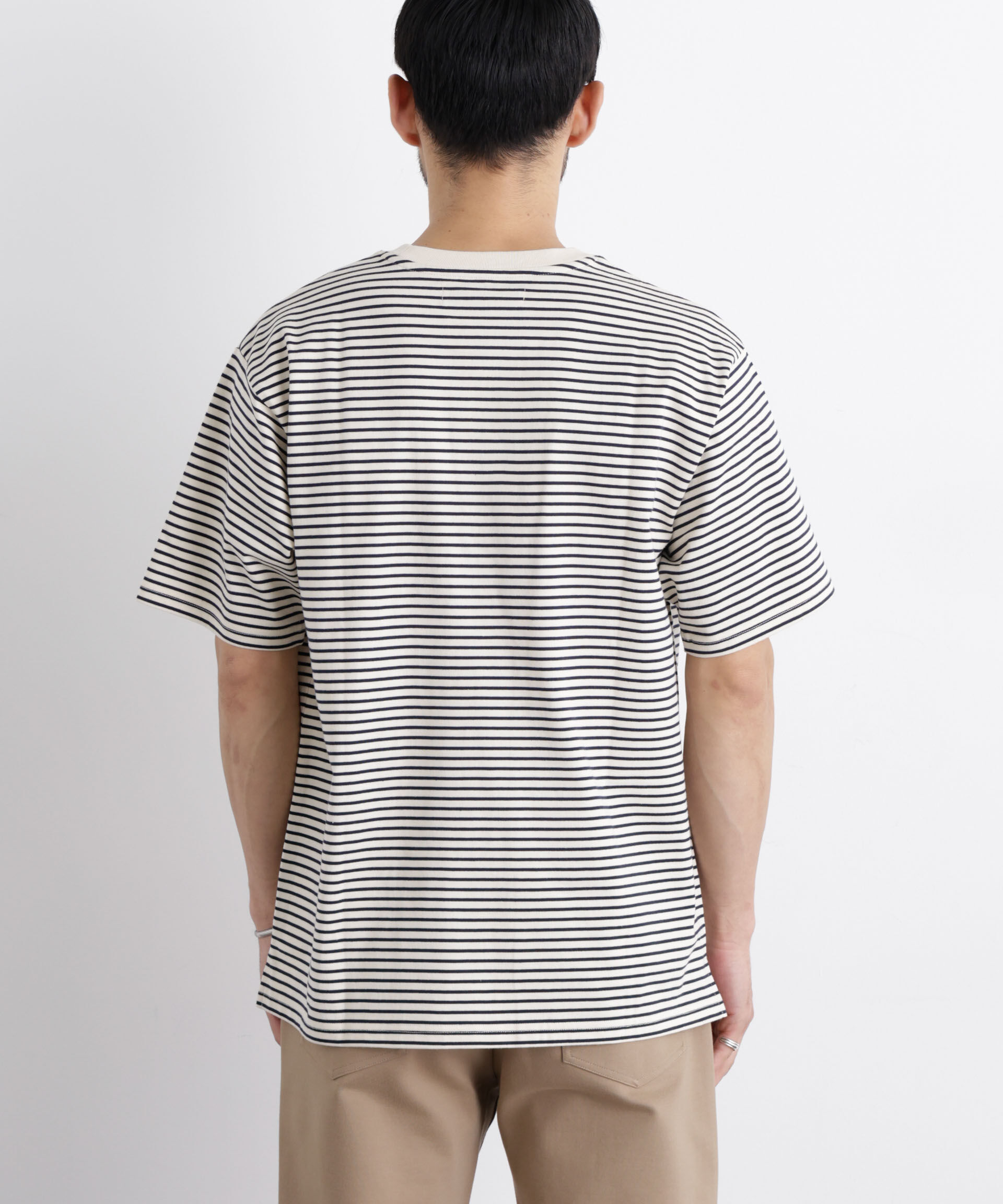 NANO universe「ボーダーTシャツ 半袖」|Tシャツ・カットソー|