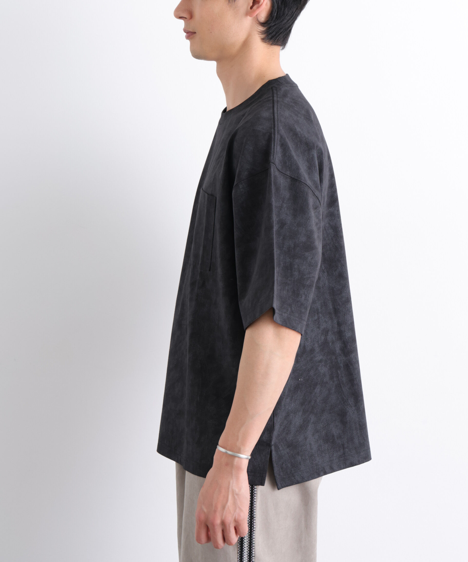 NANO universe「NORMANBROS/NORMANBROS別注 プレーティングフェードTシャツ半袖」|Tシャツ・カットソー|