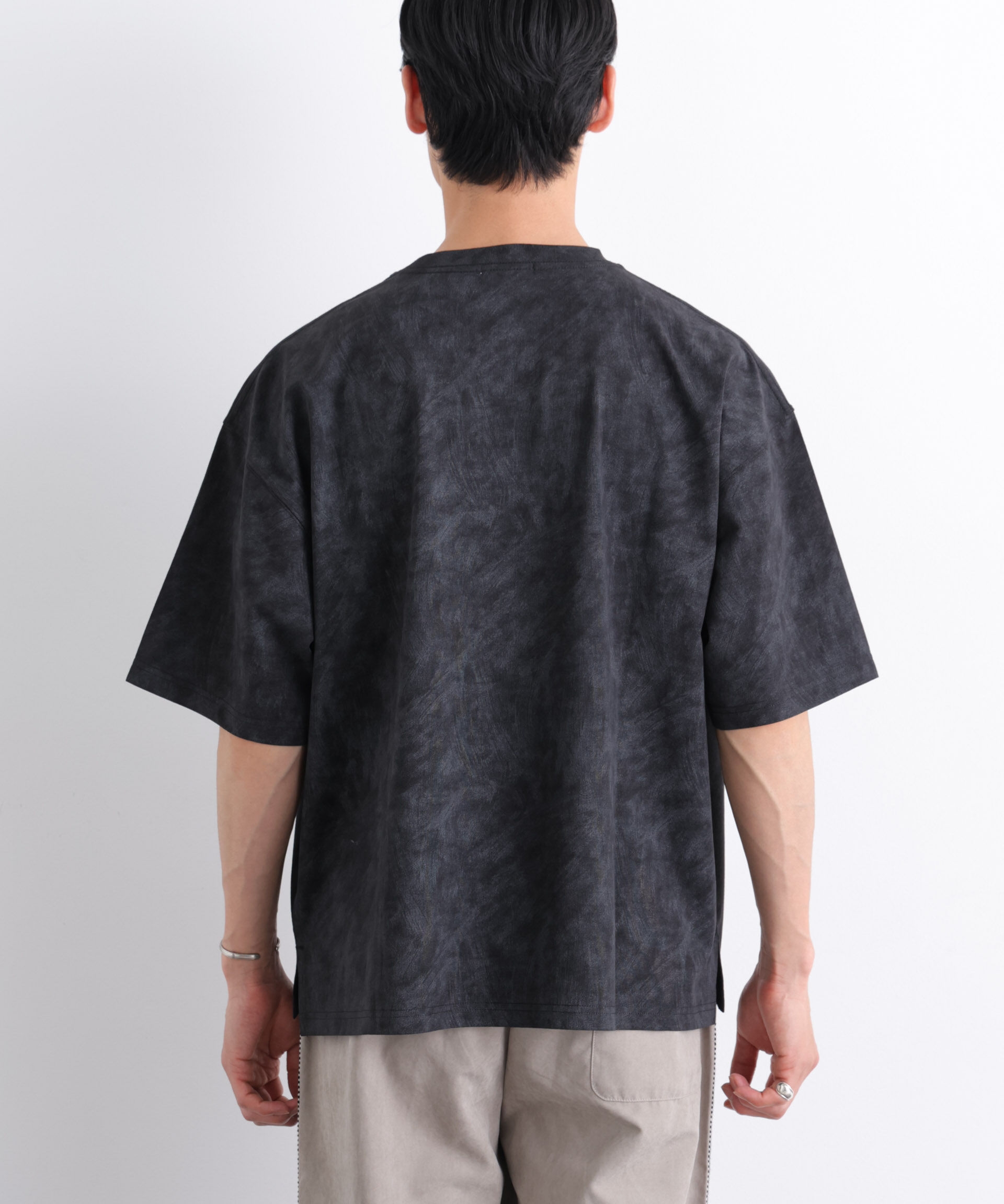 NANO universe「NORMANBROS/NORMANBROS別注 プレーティングフェードTシャツ半袖」|Tシャツ・カットソー|