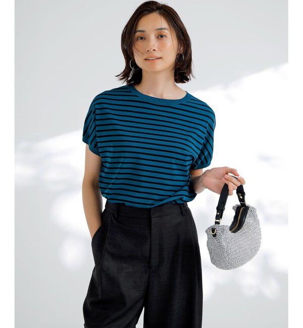 23区「【洗える】トリアセスラブストレッチ ワイド パンツ」|その他|