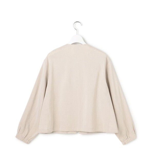 23区「リネンレーヨンストレッチ ノーカラー ブルゾン」|その他|