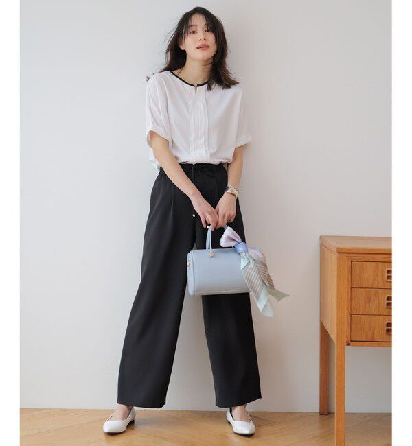 ANY SIS「ベルトセットイージー ワイドパンツ」|その他|