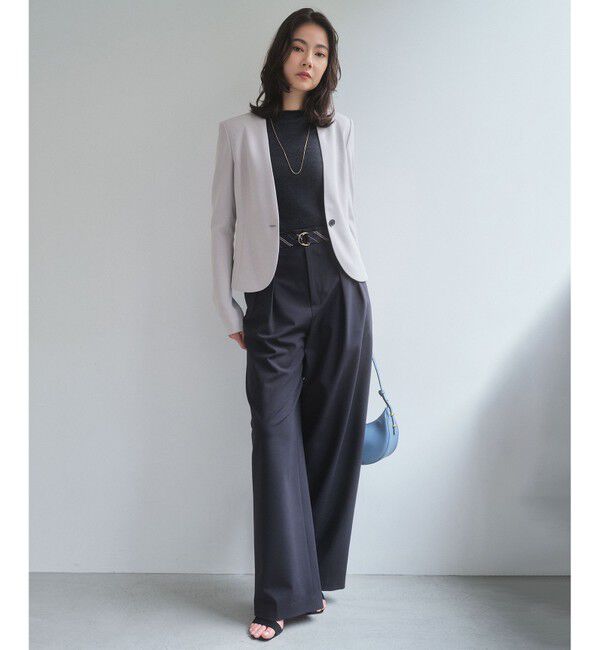 BEIGE,「ZEPHYR / ベルト付き 2タックワイドパンツ」|その他|