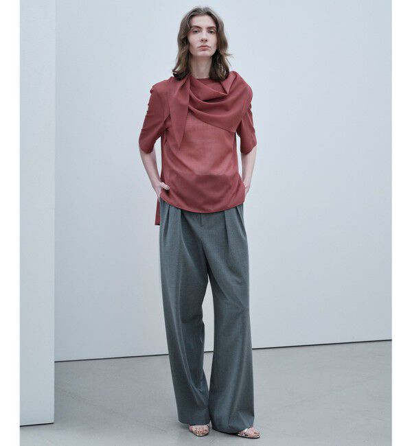 BEIGE,「ZEPHYR / ベルト付き 2タックワイドパンツ」|その他|