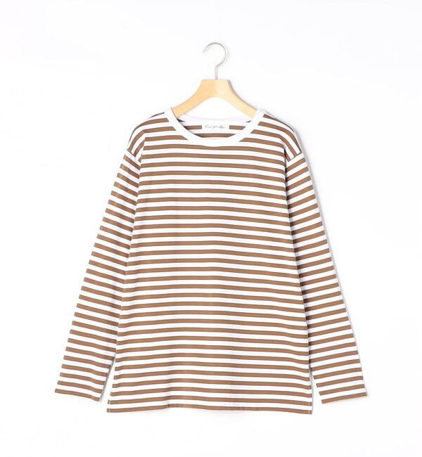 Rie Miller「ウォッシャブルロングスリーブＴシャツGIZA COTTON」|Tシャツ・カットソー|