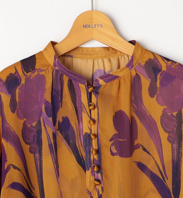 NOLLEY'S「《セットアップ対応》ウォッシャブルDEVEAUX花柄楊柳ブラウス」|シャツ・ブラウス|
