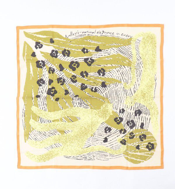 NOLLEY'S「WSプリントストール」|ストール|イエロー系3