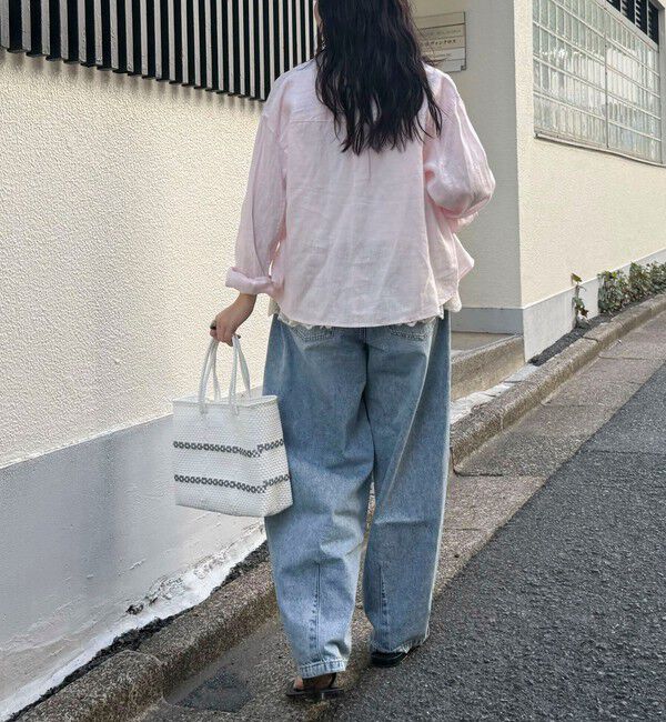fredy emue「LINEN100 クロップドシャツ」|シャツ・ブラウス|