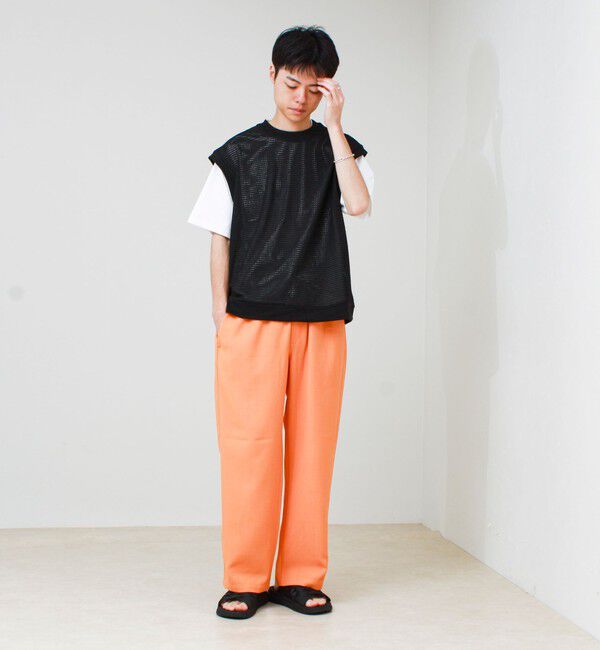 GLOSTER「【COOLMAX/セットアップ対応】エバレットメッシュイージーパンツ」|チノ|