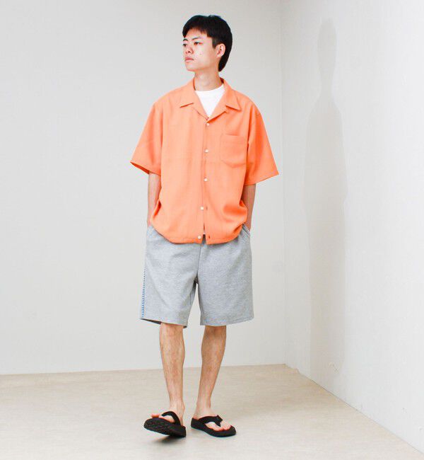 GLOSTER「【COOLMAX/セットアップ対応】エバレットメッシュオープンカラー半袖シャツ」|シャツ・ブラウス|