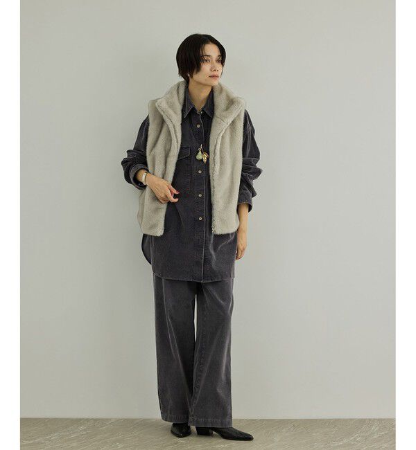 SALON adam et rope'「フェードコーデュロイシャツ / セットアップ対応」|シャツ・ブラウス|