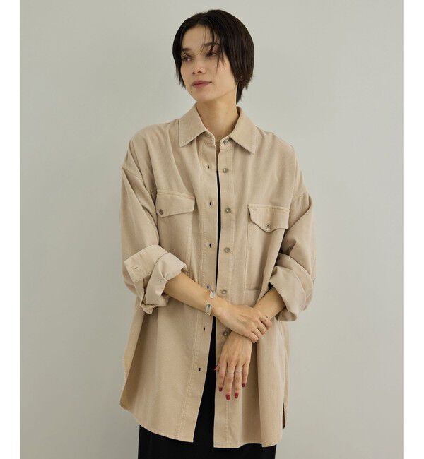 SALON adam et rope'「フェードコーデュロイシャツ / セットアップ対応」|シャツ・ブラウス|ベージュ(27)