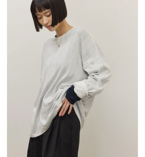 ADAM ET ROPE'「【Miller for ADAM ET ROPE'】別注 L/S SHEER TEE（2PACK）」|Tシャツ・カットソー|ホワイト(10)
