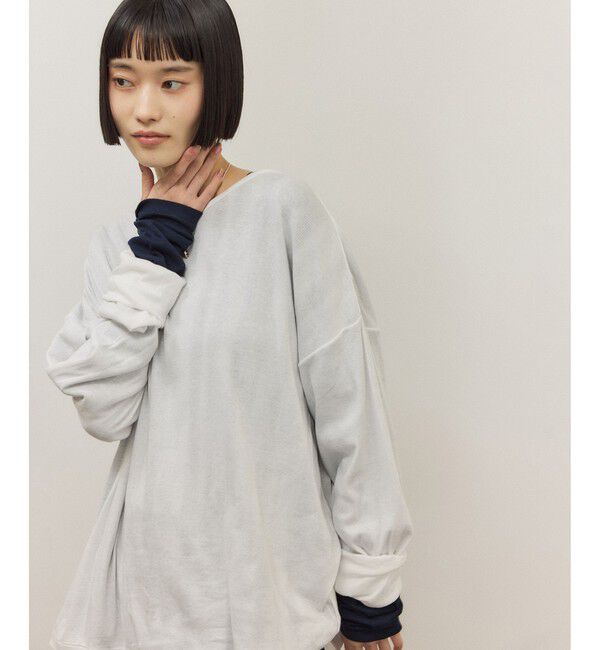 ADAM ET ROPE'「【Miller for ADAM ET ROPE'】別注 L/S SHEER TEE（2PACK）」|Tシャツ・カットソー|