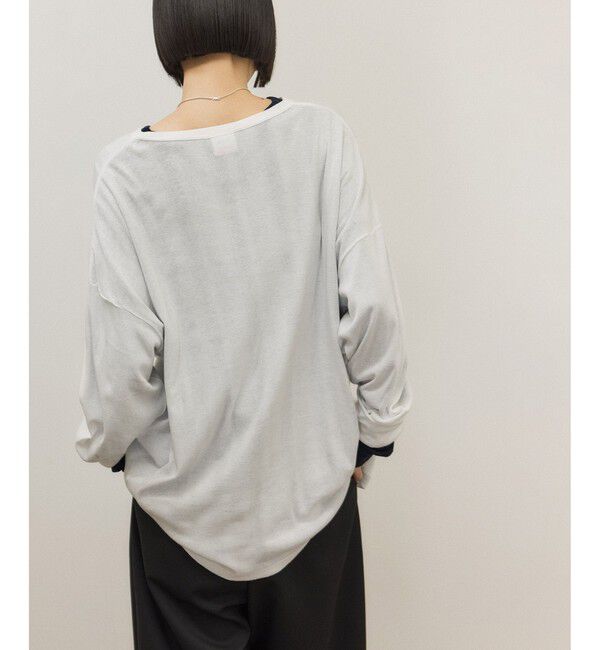 ADAM ET ROPE'「【Miller for ADAM ET ROPE'】別注 L/S SHEER TEE（2PACK）」|Tシャツ・カットソー|