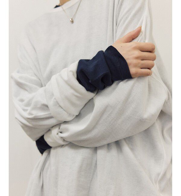 ADAM ET ROPE'「【Miller for ADAM ET ROPE'】別注 L/S SHEER TEE（2PACK）」|Tシャツ・カットソー|