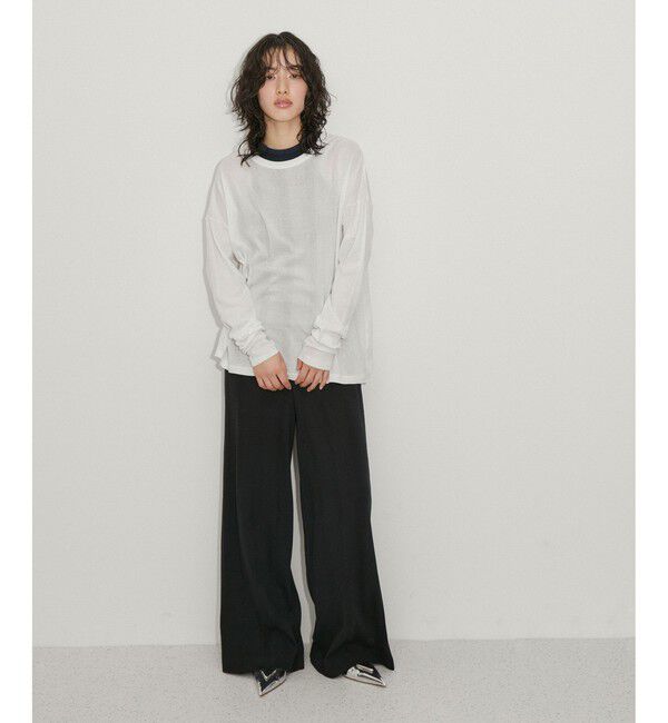 ADAM ET ROPE'「【Miller for ADAM ET ROPE'】別注 L/S SHEER TEE（2PACK）」|Tシャツ・カットソー|
