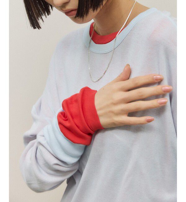 ADAM ET ROPE'「【Miller for ADAM ET ROPE'】別注 L/S SHEER TEE（2PACK）」|Tシャツ・カットソー|