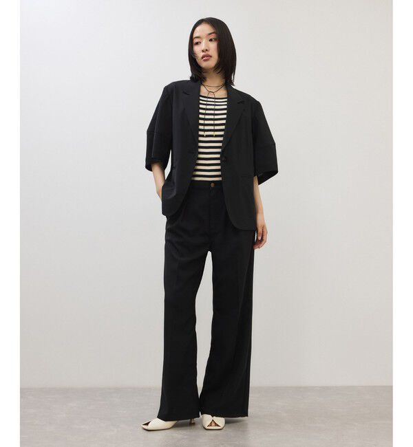 ADAM ET ROPE'「【Wrangler for ADAM ET ROPE'】別注WRANCHER WIDE/吸水速乾」|スラックス|