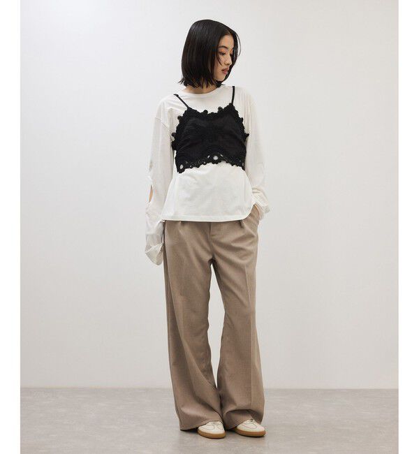 ADAM ET ROPE'「【Wrangler for ADAM ET ROPE'】別注WRANCHER WIDE/吸水速乾」|スラックス|