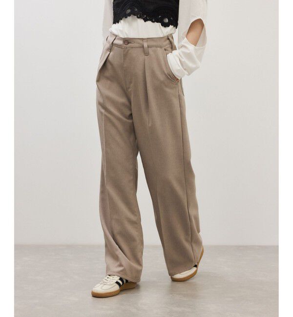 ADAM ET ROPE'「【Wrangler for ADAM ET ROPE'】別注WRANCHER WIDE/吸水速乾」|スラックス|